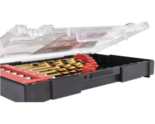 Jeu de forets dans un coffret en plastique ouvert