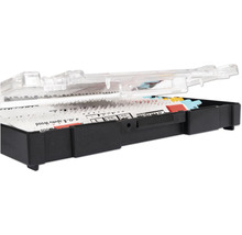 Jeu de lames de scie sauteuse dans un coffret en plastique transparent