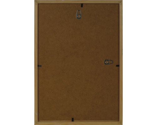 Rückseite eines Holzbilderrahmens mit Aufhängern