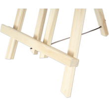 Vue détaillée d'un chevalet en bois