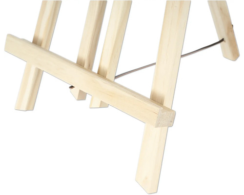 Vue détaillée d'un chevalet en bois