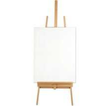 Chevalet en bois avec toile blanche
