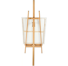Chevalet en bois avec toile vue de derrière