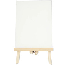 Toile vierge sur chevalet en bois