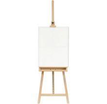 Staffelei aus Holz mit Leinwand für Künstlerbedarf