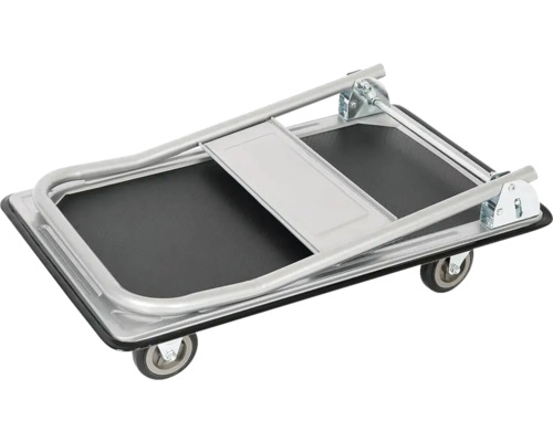 Diable replié en métal avec surface de chargement noire