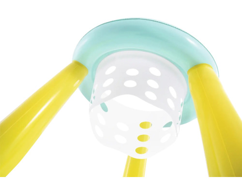 Spielzeug-Bagger aus Kunststoff mit Löchern