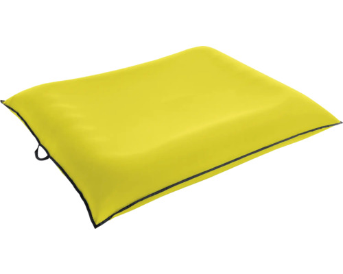 Coussin de siège jaune avec bordure
