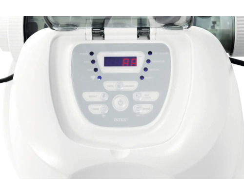 Panneau de commande d'un bain à remous avec affichage numérique et boutons