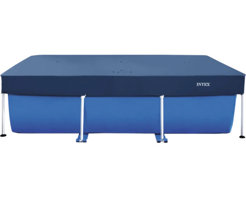 Piscine rectangulaire avec couverture et logo Intex