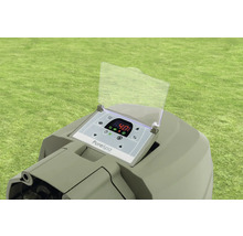 Panneau de commande d'un bain à remous avec affichage numérique et boutons pour contrôler les fonctions