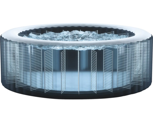 Bain à remous rond gonflable avec eau