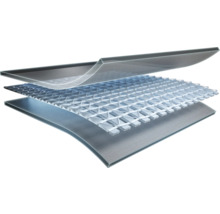 Structure en couches d'un revêtement de sol