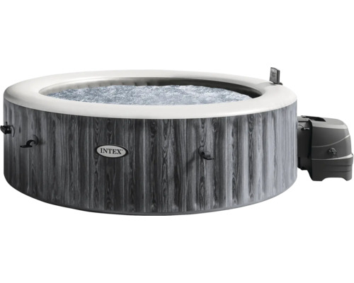 Jacuzzi gonflable aspect bois avec logo Intex