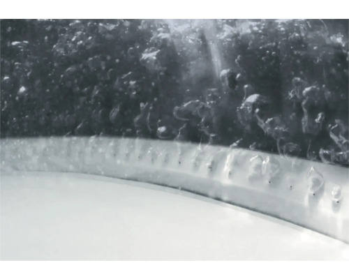 Detailaufnahme eines Sprudlers im Betrieb.