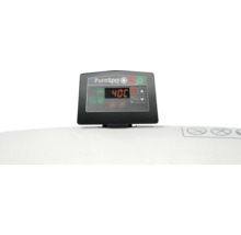 Panneau de commande PureSpa avec réglage de la température à 40 degrés Celsius