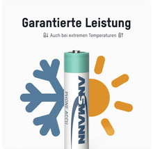 Ansmann Phone Akku mit Symbolen für Kälte- und Hitzebeständigkeit