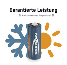 Ansmann Batterie mit Garantierter Leistung auch bei extremen Temperaturen
