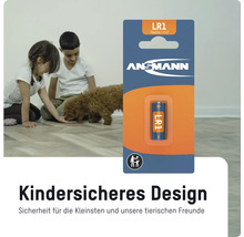 Ansmann LR1 Alkaline Batterie im kindersicheren Design