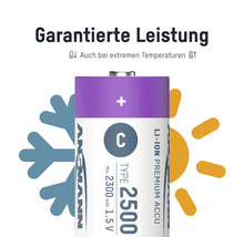 Ansmann C Type 2500 Lithium-Ionen Premium Akku