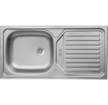 Évier en acier inoxydable avec égouttoir