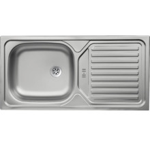 Évier en acier inoxydable avec égouttoir