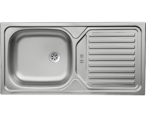 Edelstahlspüle mit Abtropffläche