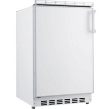 Weißer Kühlschrank mit einer Tür und einem Griff