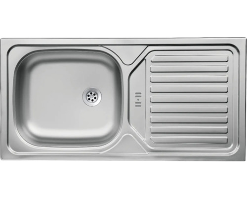 Évier en acier inoxydable avec égouttoir