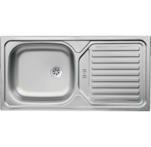 Évier en acier inoxydable avec égouttoir