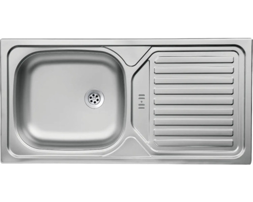 Évier en acier inoxydable avec égouttoir