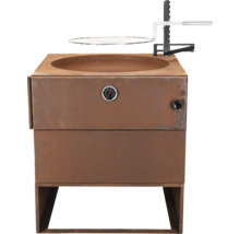 Barbecue avec affichage de la température et grille