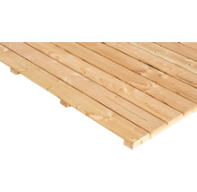 Terrasse en bois avec soubassement