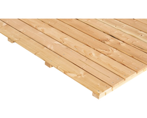 Terrasse en bois avec soubassement