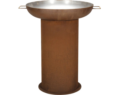 Brasero en métal avec support