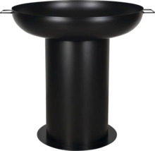 Brasero en métal sur socle