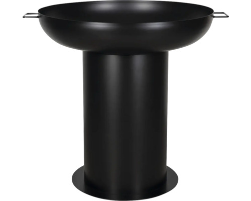 Brasero en métal sur socle