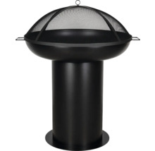 Foyer en acier avec protection anti-étincelles