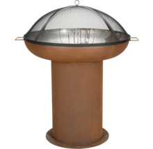 Foyer avec protection anti-étincelles pour le jardin