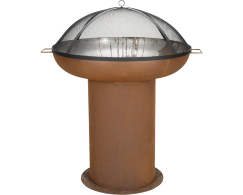 Foyer avec protection anti-étincelles pour le jardin