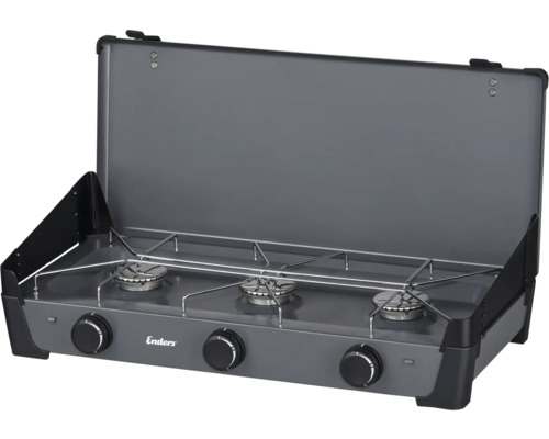 Réchaud à gaz Enders avec trois brûleurs et couvercle