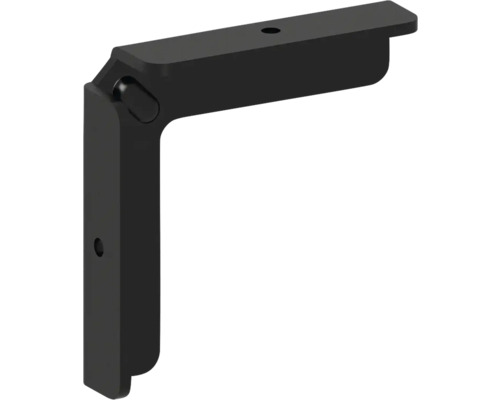 Schwenkbarer Winkelverbinder mit Bohrungen zur Befestigung