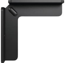 Schwarzer Wandregalwinkel