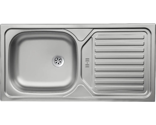 Évier en acier inoxydable avec égouttoir