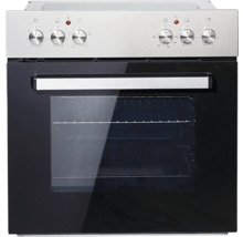 Four avec boutons de commande et porte en verre