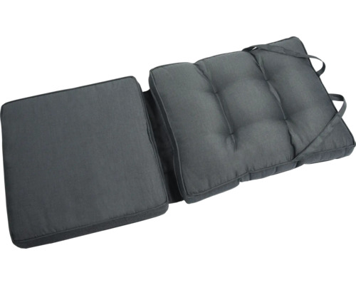 Gepolstertes Auflagen-Set für Gartenmöbel, mit Befestigungsbändern