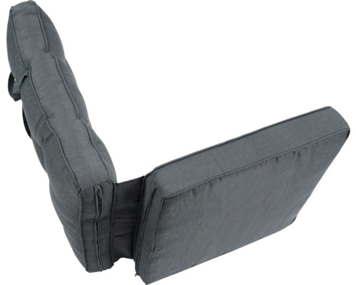 Graue Polsterauflage für Gartenmöbel