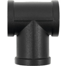 Té de raccordement en fonte malléable noire