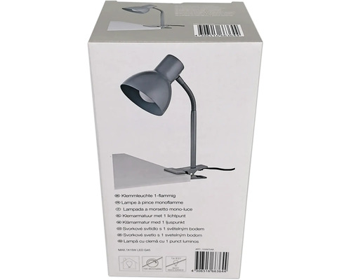 Emballage d'une lampe à pince avec une douille