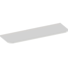 Tablette d'étagère avec coins arrondis, blanc